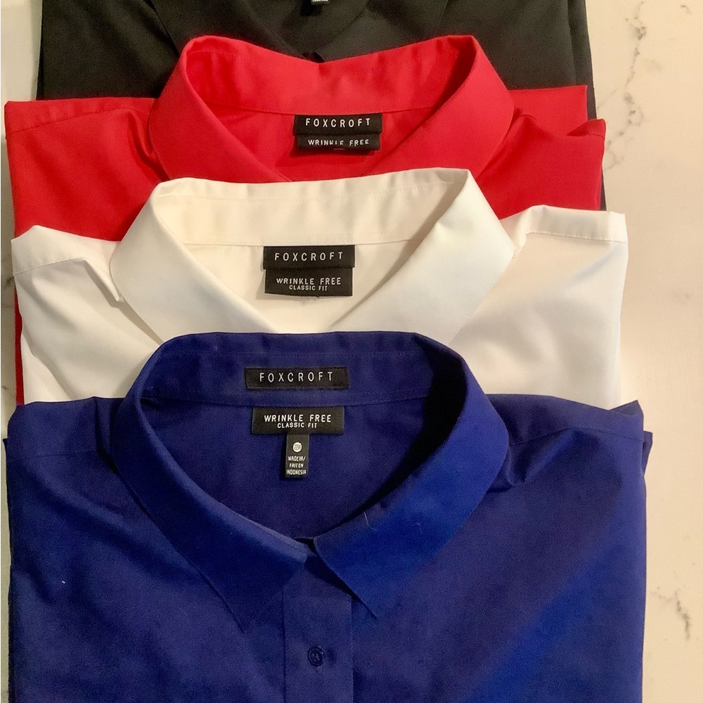 Foxcroft shirts. Listing is for 4 Foxcroft shirts.